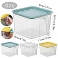 thumbnail image 3 of Space Saving Design Easy to Clean Reusable Design Kitchen Food Storage Storage Box Set Refrigerator Vegetable Crisper Containers Kitchen Storage and Preservation Accessory for and Veggie, 3 of 9