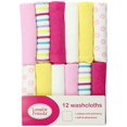 thumbnail image 1 of Luvable Friends 12 Pack Washcloths, Pink, 1 of 3