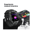 thumbnail image 4 of Reloj Inteligente Hombre Militar Impermeable Bluetooth Call Malubero Negro, 4 of 4
