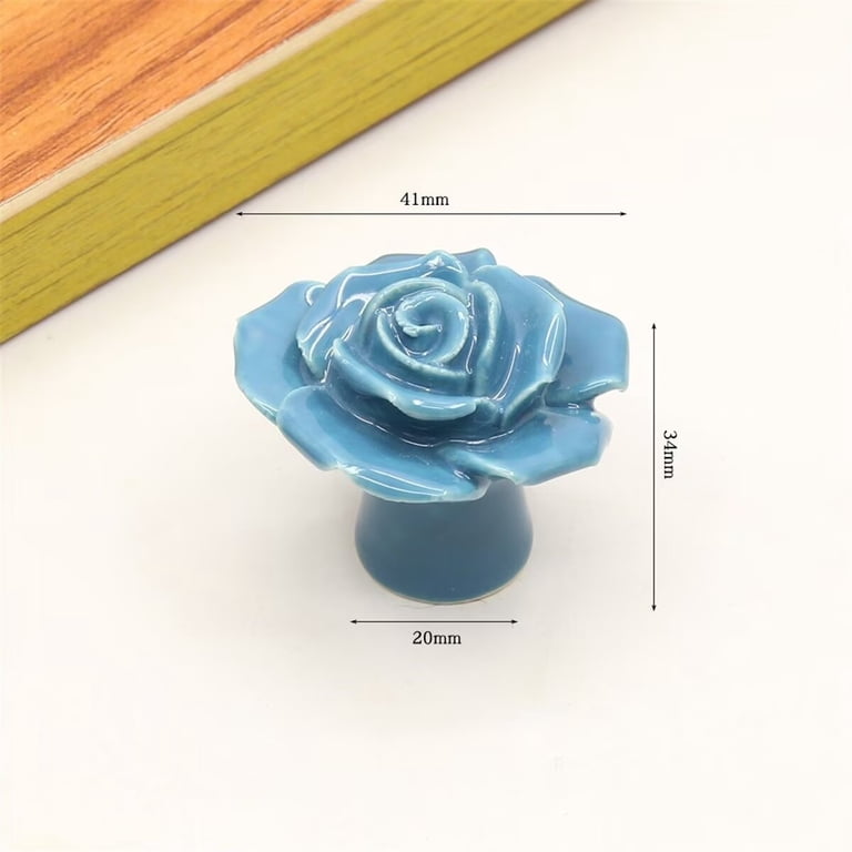 HDJNal 2Pcs Vintage Flower Cabinet Knobs, Decorative Rose Drawer Handle,Ceramic Drawer Knobs Cabinet Door Knobs with Mounting Screws,Blue Furniture Knobs - Walmart.com HDJNal 2Pcs Vintage Flower Cabinet Knobs, Decorative Rose Drawer Handle,Ceramic Drawer Knobs Cabinet Door Knobs with Mounting Screws,Blue Furniture Knobs - Walmart.com