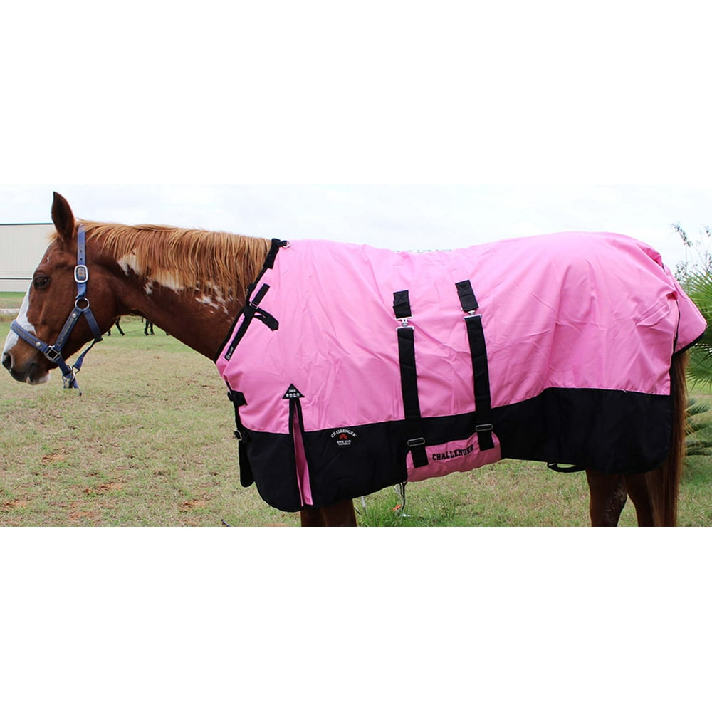 1200D Turnout Waterproof Horse WINTER BLANKET HEAVY Pink 571 Walmart