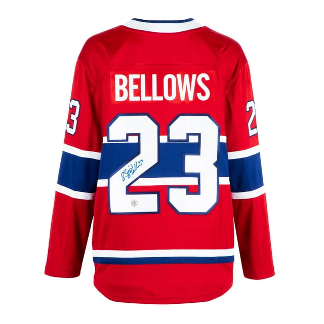 Brian Bellows Signed Montreal Hockey Fan Replica Jersey