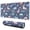 DarkBlue Cartoon Dinosaurs-1, variant on Long Mouse Pads for Desk,DarkBlue Cartoon Dinosaurs Text Pattern Desk Mats on Top Of Desks, Desk Mouse Pad Extra Large with 3mm Non-Slip Base and Stitched Edge for Gaming,Office,Work,Home 31.5"x11.8"