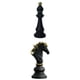 thumbnail image 1 of 2x Chess Pieces Sculpture Chessmen Ornament Figurine Office Decor Crafts, 1 of 9
