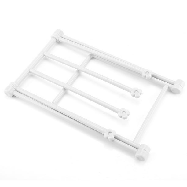 Soporte para Toallas de encimera ANGGREK plegable de plástico grueso color azul rosa gris Blanco 20x16x25,5 cm