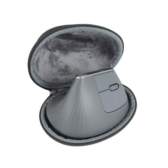 Funda de viaje Hermitshell para ratón vertical Logitech MX, color negro