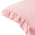 thumbnail image 5 of REGALWOVEN Queen(20"x30") Pillowcase with Envelope Closure, Ruffled Pillow Shams Set of 2, Pink, 5 of 6