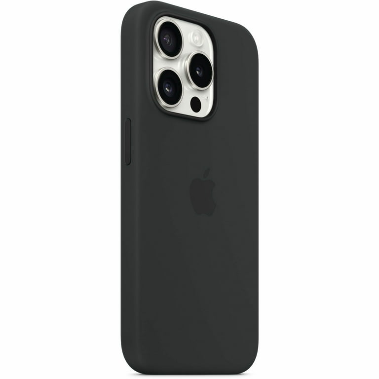 Apple iPhone 15 Pro Silicone Case with MagSafe - Black ​​​​​​​