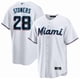 thumbnail image 1 of Camiseta de béisbol clásica de local Kyle Stowers de los Miami Marlins, blanca, con número de estrella bordado-L, 1 of 2