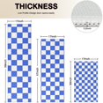 thumbnail image 4 of Blue and White Checkered Pattern Kitchen Rugs Sets Of 3,Kitchen Runner Rugs Non Skid Washable,Decorative Kitchen Floor Mats for Kitchen,Sink,Laundry,17"x30"+ 17"x47" + 17"x59", 4 of 6