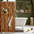 thumbnail image 3 of Manfei Mallard Duck Print Shower Curtain 72Wx78L,Rustic Bird Bath Curtain, 3 of 5