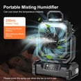 thumbnail image 4 of Ventilador nebulizador portátil para camping Odoland con luz de 3000 mAh, 4 of 8