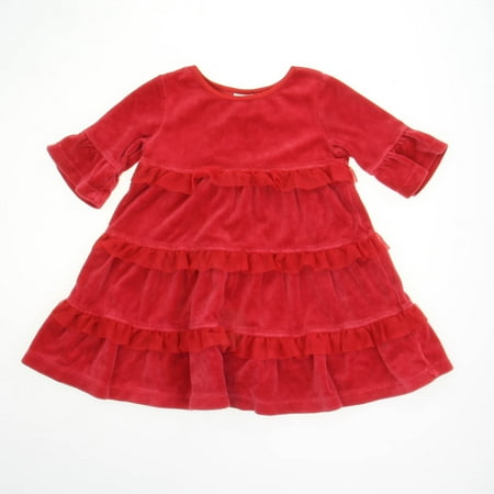 

Pre-owned Hanna Andersson Girls Red Dress size: 18-24 Months