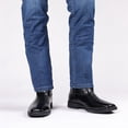 thumbnail image 3 of Men's Cowboy Boots With Square Toe Casual Chunky Heel Wide Country Boot Pull-on Boots Old West Style Fishing Boots, 3 of 5