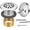 Chrome, variant on Brushed Nickel Trip Lever Bathtub Drain Tub Trim Set with Trip Lever Overflow Face Plate, Bathroom Tub Drains Replacement Conversion Tub Drain Kit Assembly with Universal Fine Coarse Thread