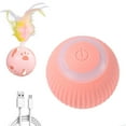 thumbnail image 1 of YOPTOP Gravity Smart Rolling Ball Amusing Cat Ball Catnip Sound Grinding Resistance Bite Self-Hi Relieving Boredom Amusing Cat (1* Pink Fun Cat Ball  1* Three-color Feather Pink Bell Ball),Pink, 1 of 6
