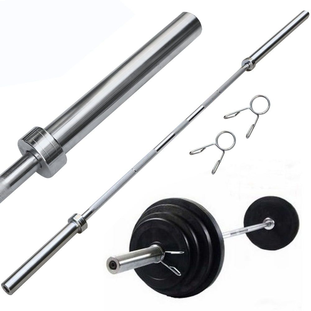 LINJH 7FT Chrome Olympic Barbell Lifting Bar Weight Workout Gym Bench Workout 35.9 Lb
