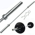 thumbnail image 3 of GJWL 7FT Chrome Olympic Barbell Lifting Bar Weight Workout Gym Bench Workout 35.9 Lb, 3 of 12
