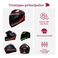 thumbnail image 3 of Casco De Moto Con Visera Abatible Y Plegable Certificado Dot, 3 of 10