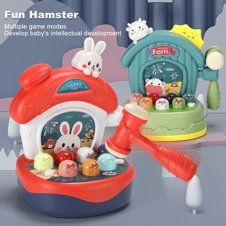 

SPRING PARK 1 Set Whack-A-Mole Toy Cute Shape Educational Early Learning Plastic Children Pounding Toy for 3-10 years Old Children