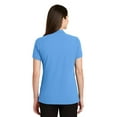 thumbnail image 2 of Port Authority Adult Female Women Plain Short Sleeves Polo Azure Blue X-Small, 2 of 4