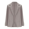 thumbnail image 4 of YUTK Womens Jackets with Hoodie,Womens Casual Solid Suit Jacket Tops(Gray,S), 4 of 7