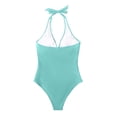 thumbnail image 4 of Antinous Ladies Solid Swim Off-Shoulder Back Chest Padding Modest Apparel, 4 of 5