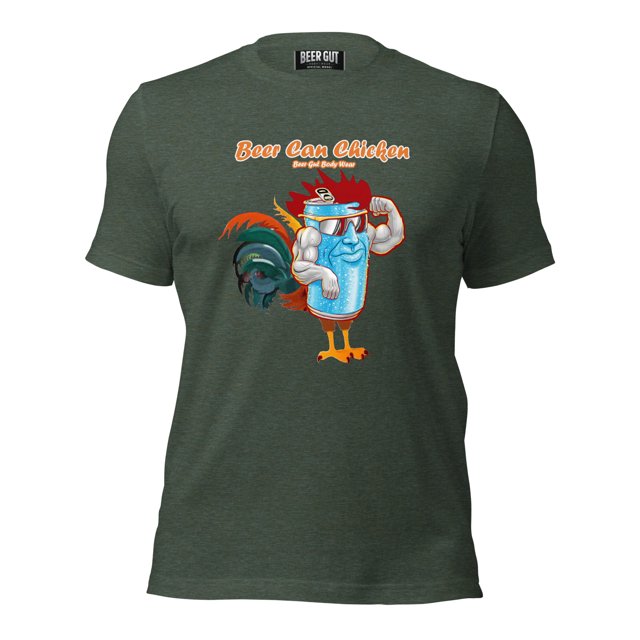 t-shirt Unisexe Canette de Bière Poulet