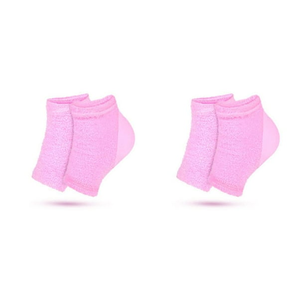 Seitruly 1 par de tirantes de gel para el talón, protectores de apoyo unisex reutilizables, plantilla transpirable, inserciones para zapatos, Rosado 2piezas Seitruly CBP439957