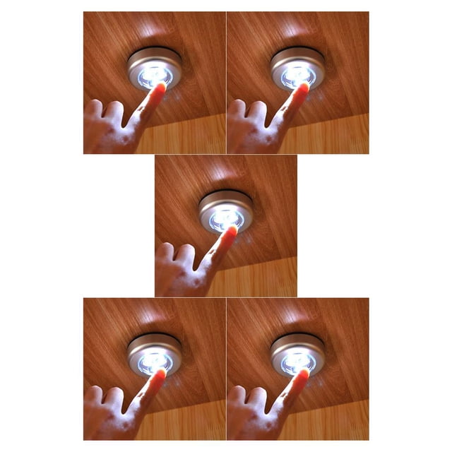 Naiovety 3 LED Battery Powered Wireless Lightweight Installation Flexibility Lamp Night Stick Light High Closet Quick for Wardrobe Type1 NO1