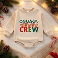 thumbnail image 2 of CAICJ98 Baby Boy Christmas Outfit Long Sleeve Bubble Romper Cousin Crew Shirts Infant Newborn Crewneck Sweatshirt Top Winter Clothes,Size 3-6 Months, 2 of 5