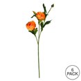 thumbnail image 2 of Vickerman 16" Orange Peony Spray 6/Pk - FV190754, 2 of 3