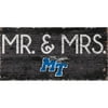 MTSU Blue Raiders 6'' x 12'' Mr. & Mrs. Sign