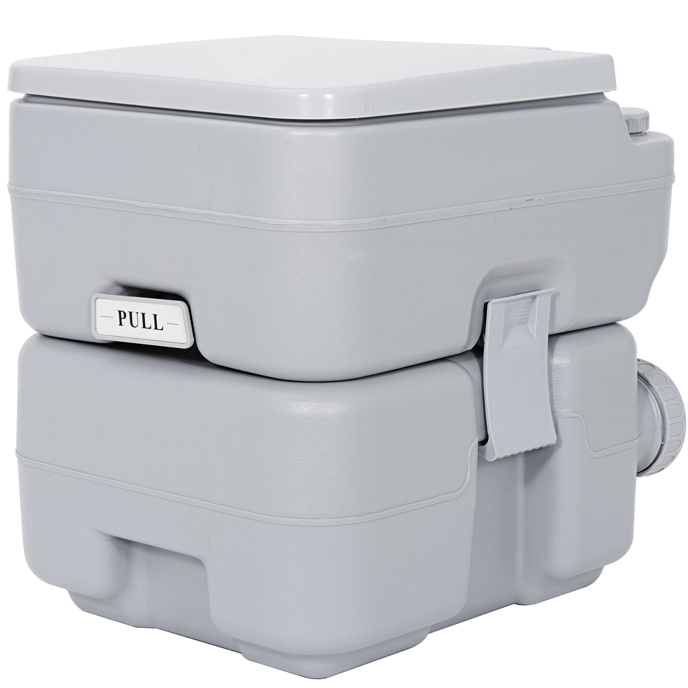 HomGarden 6.6gal Portable Toilet Camping Porta Potty, Outdoor Commode RV Toilet, Detachable