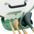 thumbnail image 1 of Lid Support Rest, Utensil Rest, Utensil Rest, Kitchen Spoon Rest, Lid Holder, Beautiful Shape, Easy to Clean (Green), 1 of 5