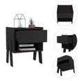 thumbnail image 4 of TUHOME Joy Nightstand  Engineered Wood Nightstands in  Black, 4 of 7