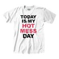 thumbnail image 2 of Today Hot Mess Day Crazy Messy Wild Women's Graphic T Shirt Tees Brisco Brands S, 2 of 6