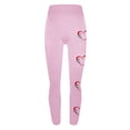 thumbnail image 5 of lcziwo Women's Valentine Day Leggings Novelty Letter Graphic Print Tight Yoga Pants Casual Elastic High Waisted Tummy Control Sport Leggings Pink XL, Ofertas Flash, 5 of 7
