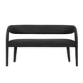 thumbnail image 5 of Modway Pinnacle 20" Upholstered Boucle Fabric Accent Bench in Black, 5 of 9