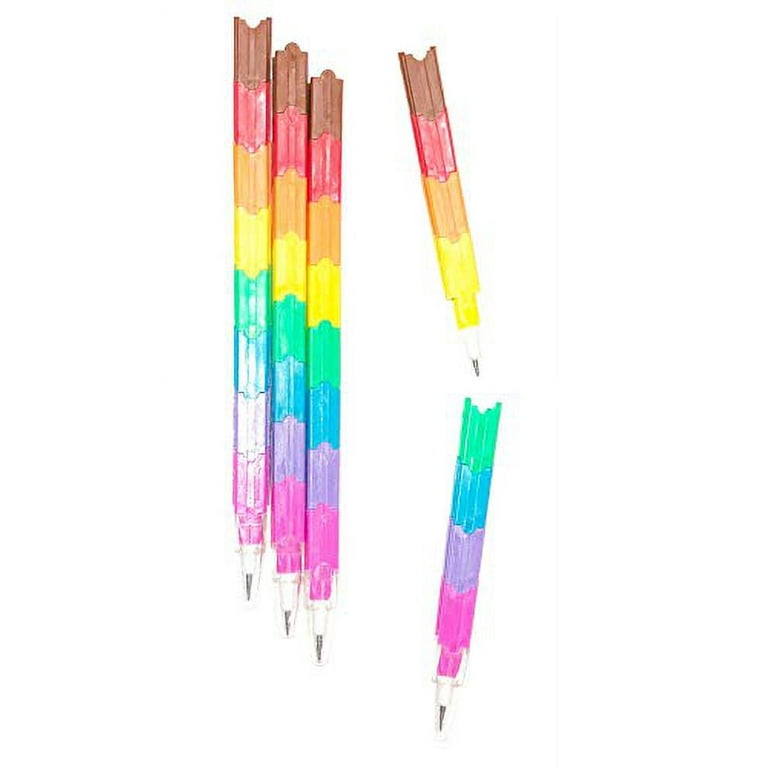 Teling 100 Pcs Rainbow Colored Pencils Multicolored 7 in 1 Pencils for —  CHIMIYA