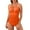 Orange, variant on FhsagQ Womens Swimsuit Sets Bodysuit Crotchless Plus Size Women 1 Piece Swimwear Sexy Swimsuit Push up High Waisted Bathing Suit Training Swimwear Bathing Sport Control Swimsuit Swimwear White S