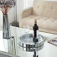 thumbnail image 5 of SHYFOY 14in Large Decorative Tray Mirrored Perfume Trays for Vanity Dresser - Crushed Diamond Tray, 5 of 7