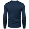 thumbnail image 4 of EGNMCR Chandail Homme Décontracté Col Rond Manches Longues Tricot, 4 of 7