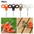 thumbnail image 5 of Lefu 4/8pcs Three-Hole Threaded Ground Nails Tent Nails Camping Windproof Rope Fixing, 5 of 5