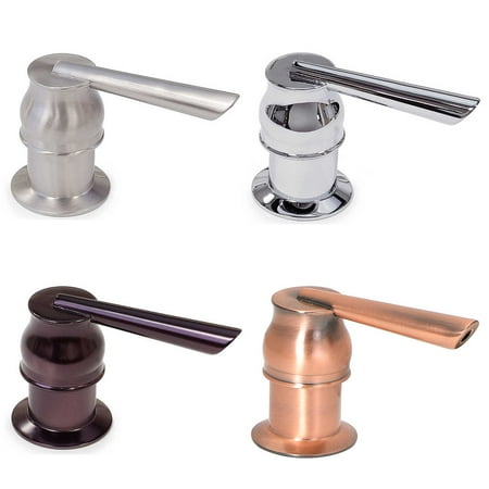 Chrome Natural Soap Dispenser FREUER Faucets Countertop / Sink Mount Soap Pump Dispenser - Multiple Finishes Available ()