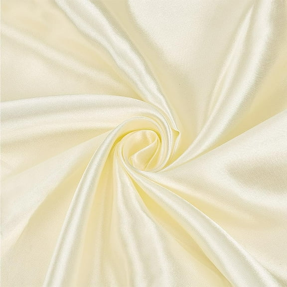 6 Yards Satin Fabric Charmeuse Satin Fabric 59inch Shiny Cloth Fabric Silky Satin Fabric for Wedding Bridal Decoration Fashion Apparel Crafts Lemon Chiffon DIY