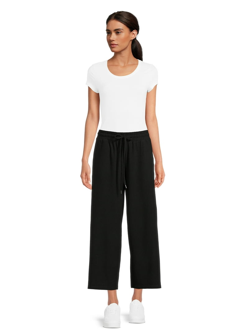 Time and Tru Wide Leg Hacci Pants - Cozy Comfort at - Walmart.com