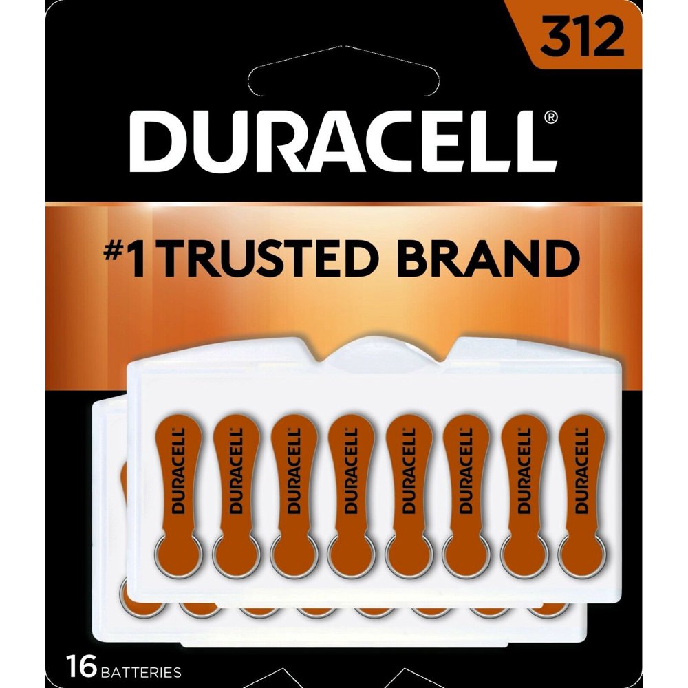 Duracell Hearing Aid Batteries with Easyfit and ExtraLong Tab, Size