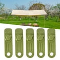thumbnail image 2 of koolsoo 5 Pcs Tarp Clips Tent Clips 6KG Load Sturdy Awning Clamps Locking Handle Green, 2 of 9