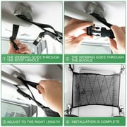 AUTOXBERT 35X26 Car Roof Cargo Net Bag Ceiling Mesh Storage Bag Organizer Universal for Suv